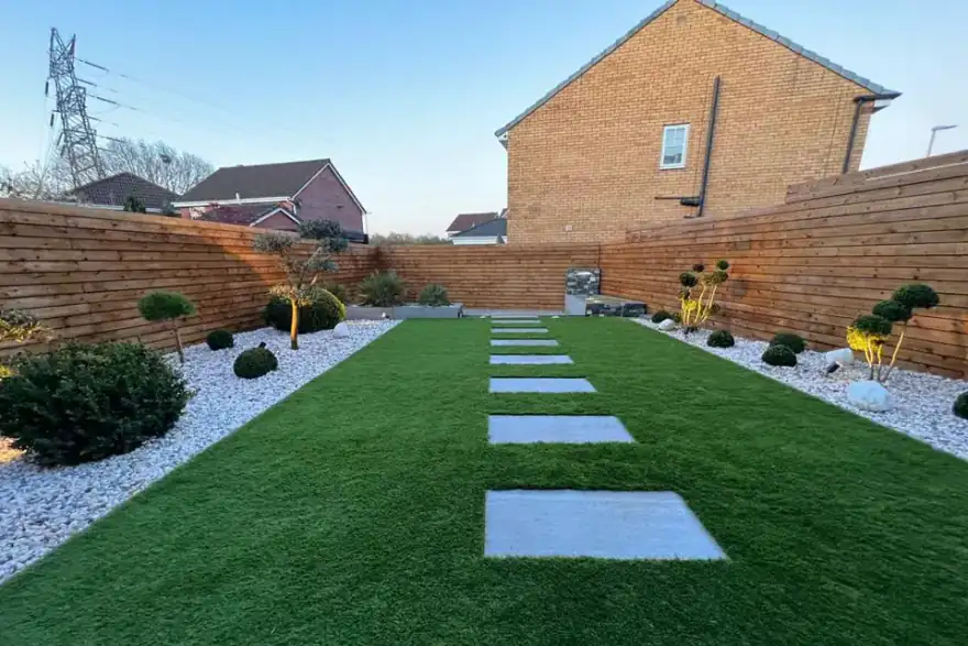Artificial grass installation by GSR Landscaping