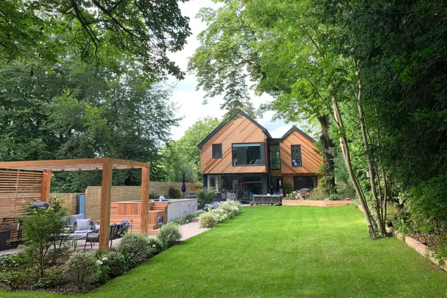 Artificial grass installation by Harlow Garden Services