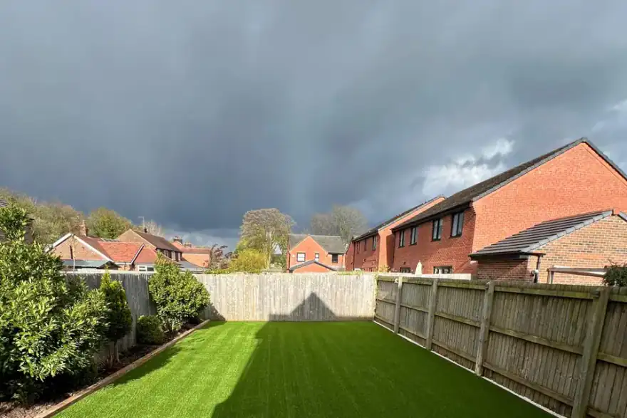 Artificial grass installation by Hassle Free Lawns