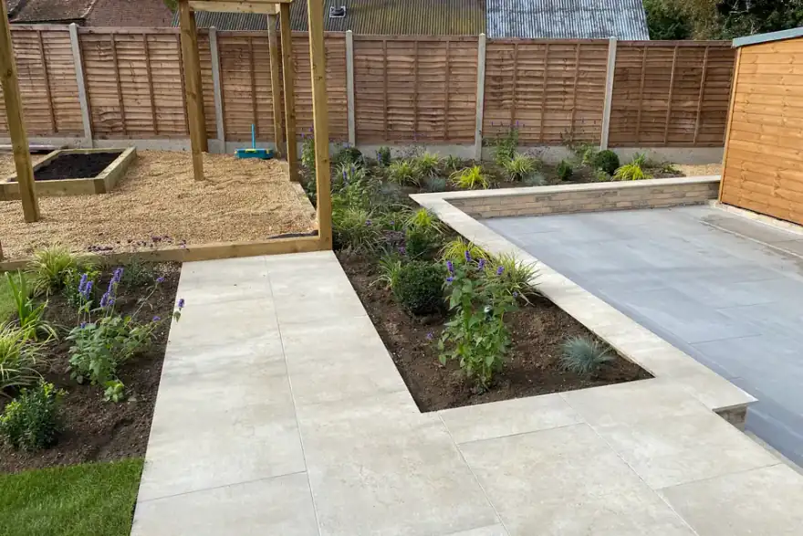 Artificial grass installation by Heath Landscapes