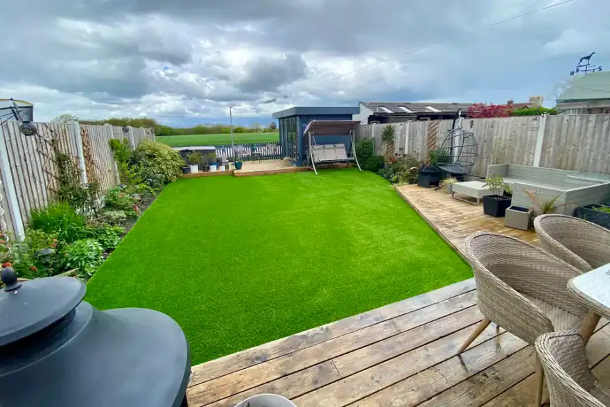 Artificial grass installation by Hi-Tech Turf