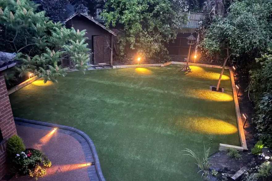 Artificial grass installation by Hi-Tech Turf