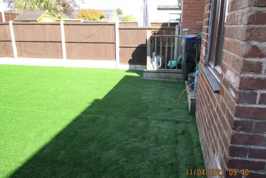 Artificial grass installation by Hi-Tech Turf
