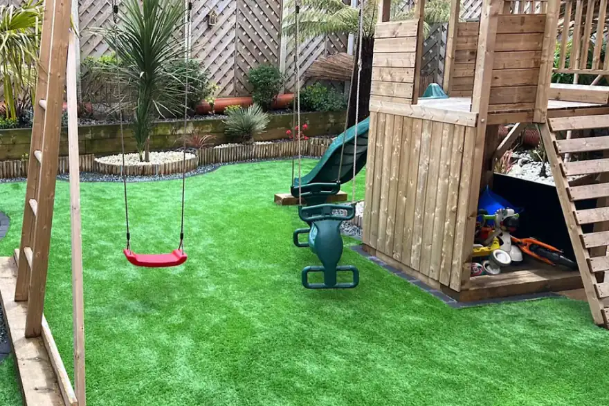 Artificial grass installation by Hull Artificial Grass