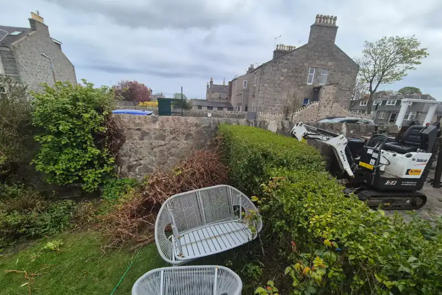 Artificial grass installation by Hunter Landscapes Aberdeen