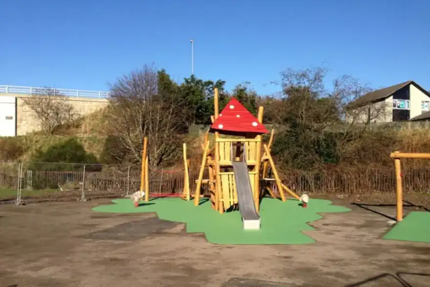Playground made of wood