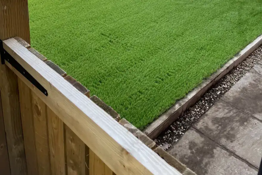 Artificial grass installation by Index Groundworks