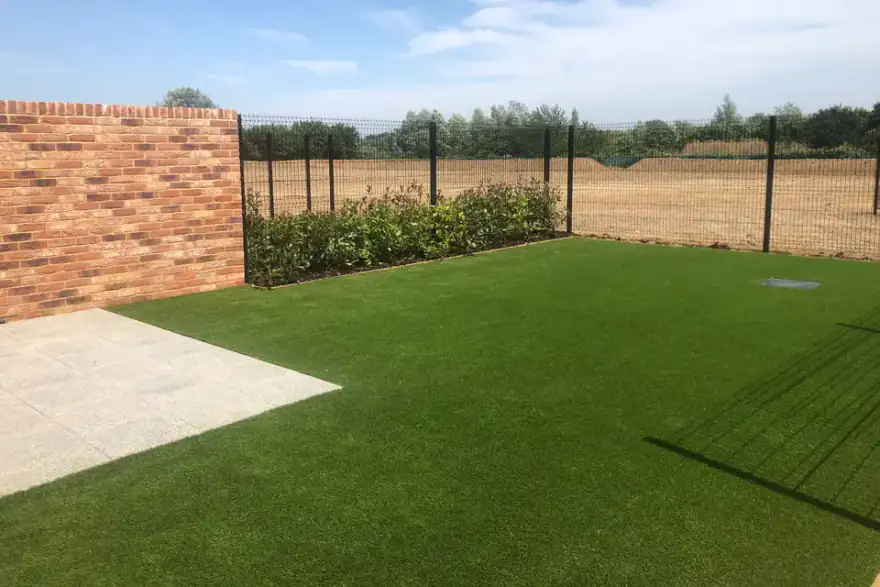 Artificial grass installation by James Andrew Landscaping