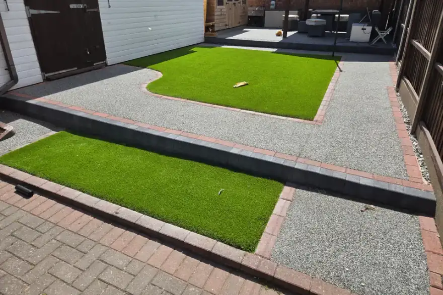 Artificial grass installation by K9 Turf