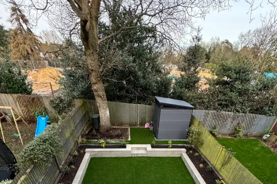 Artificial grass installation by KMM Landscape