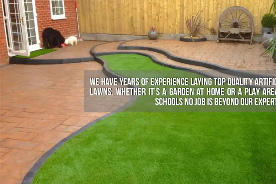 Artificial grass installation by L&M Artificial Grass