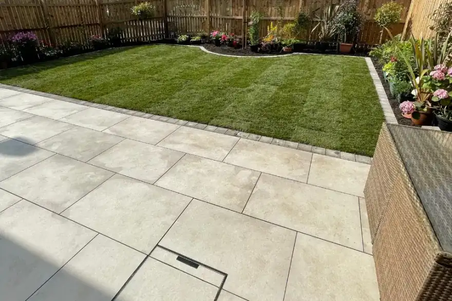 Artificial grass installation by Lakeview Luxury Landscaping