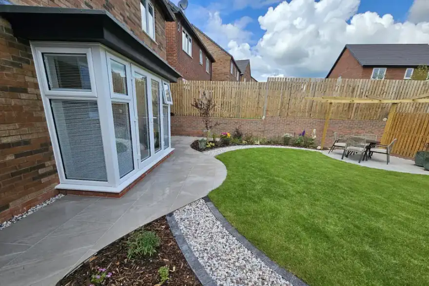 Artificial grass installation by Landform Landscaping