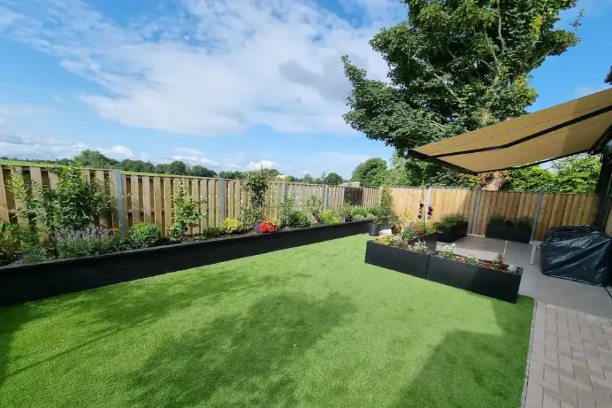 Artificial grass installation by Landform Landscaping