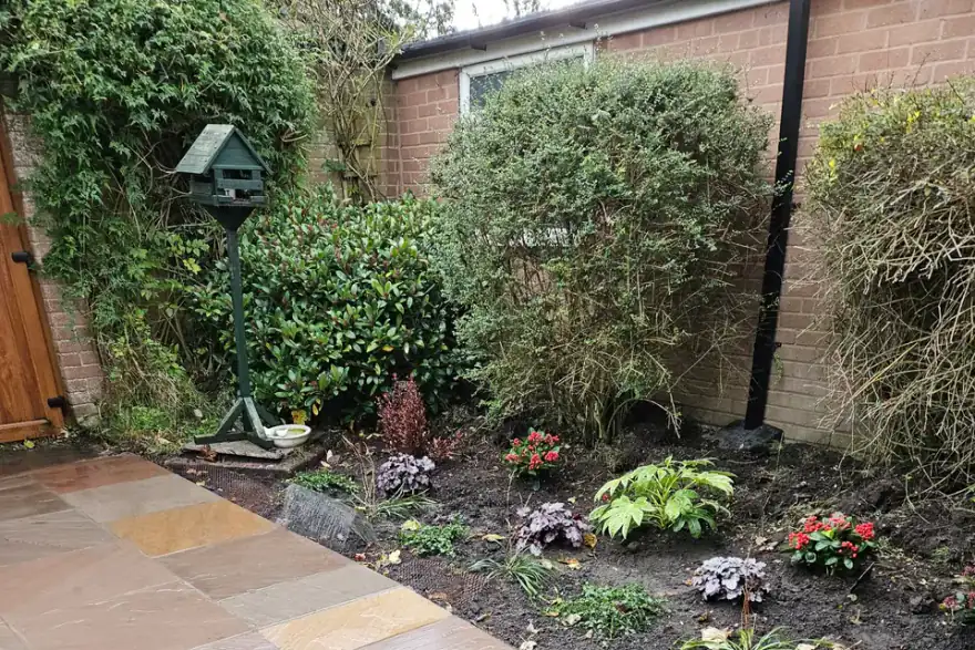 Artificial grass installation by Landform Landscaping