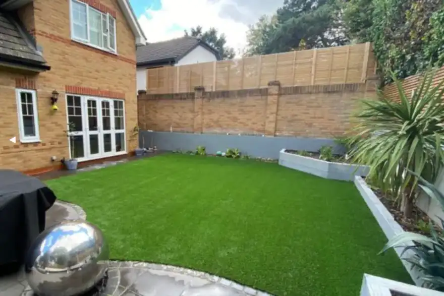 Artificial grass installation by Landscape Gardener of Kent
