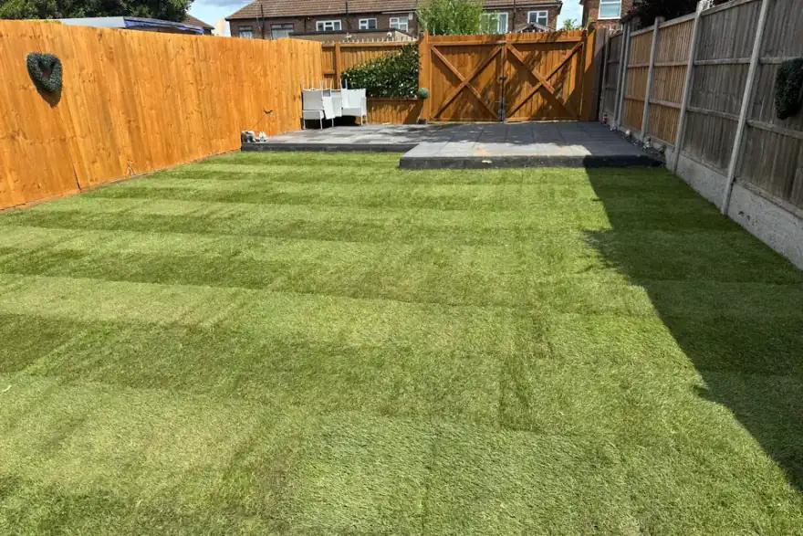 Artificial grass installation by Landscapers In Essex