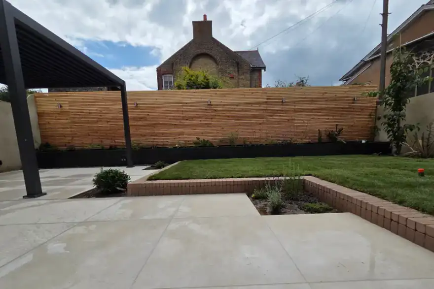 Artificial grass installation by Landscaping Company