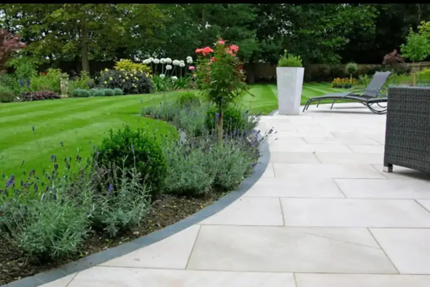 Artificial grass installation by Landscaping in Farnborough