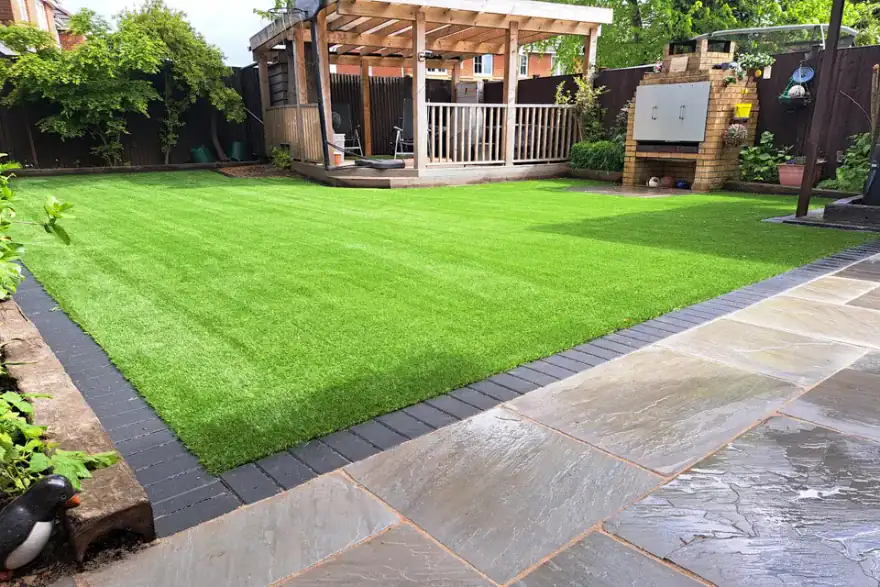 Artificial grass installation by Landscaping in Southampton