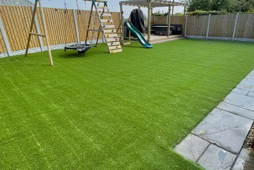 Artificial grass installation by Lawn and drive revive