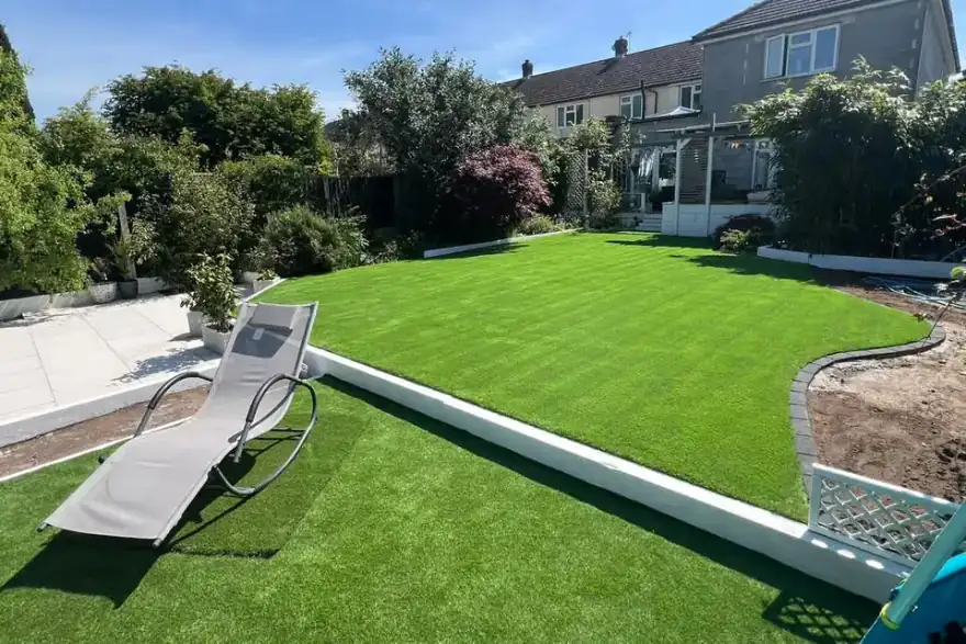 Artificial grass installation by Lawn and drive revive