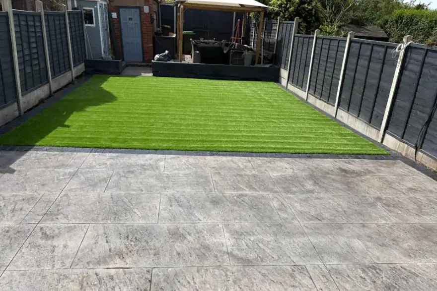 Artificial grass installation by Lawn and drive revive