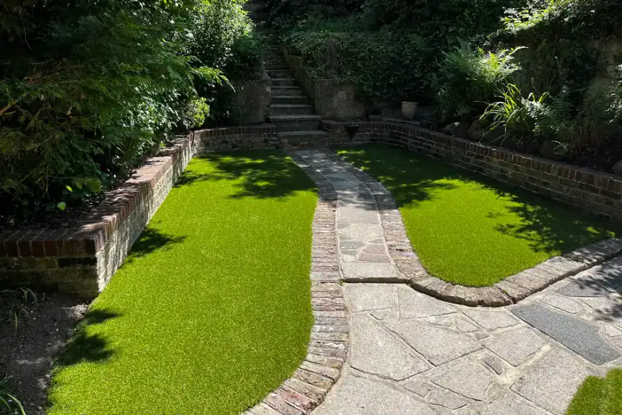 Artificial grass installation by Lawn Logic