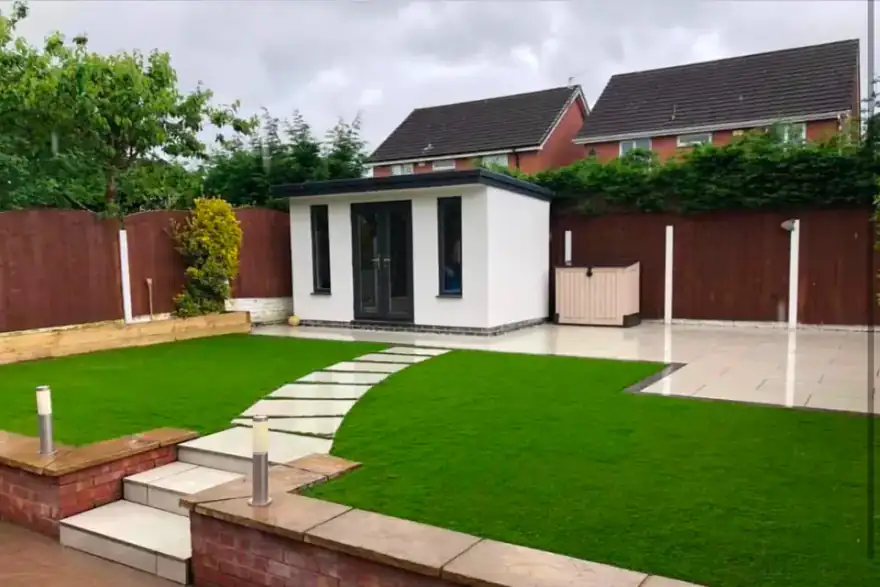 Artificial grass installation by Lawn World