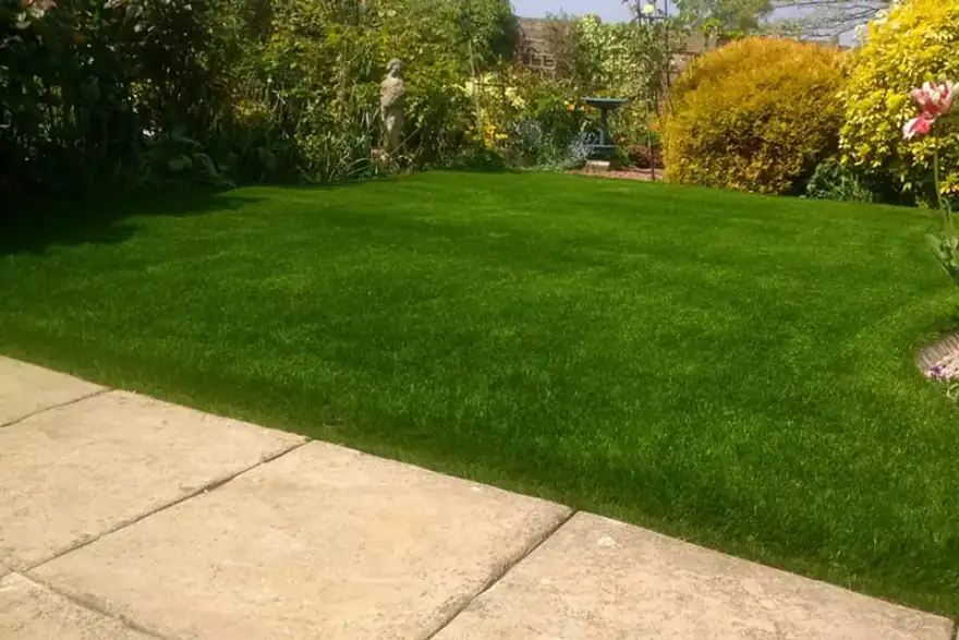 Artificial grass installation by Lawnscape