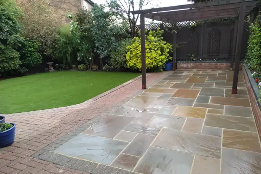 Artificial grass installation by Lawnscape