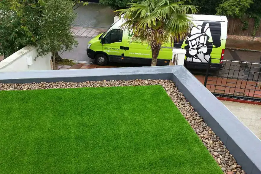 Artificial grass installation by LazyLawn Lincolnshire