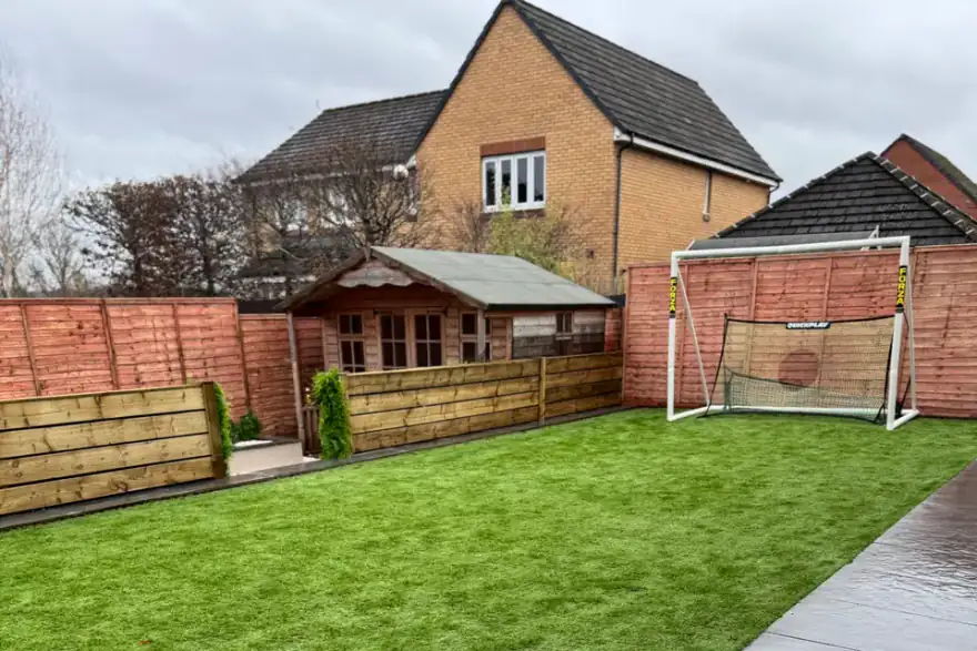 Artificial grass installation by LCL Landscaping & Groundcare