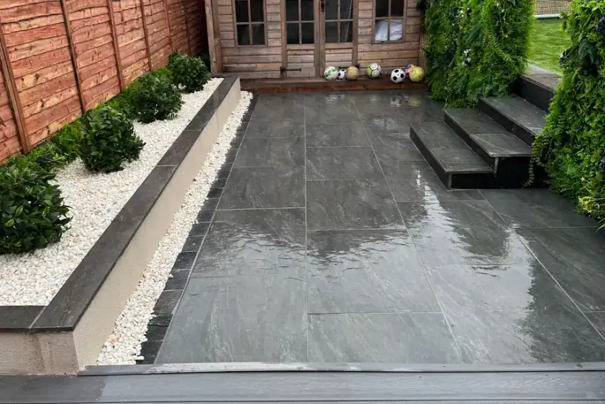 Artificial grass installation by LCL Landscaping & Groundcare