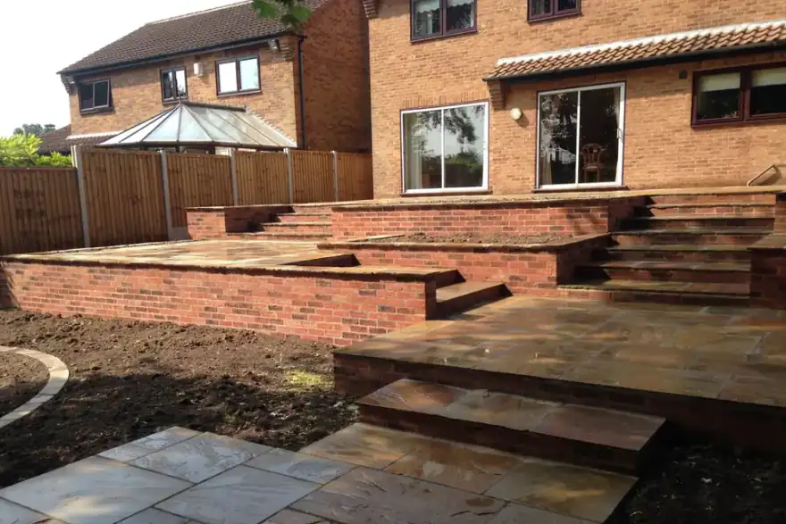 Artificial grass installation by Leaf Gardens