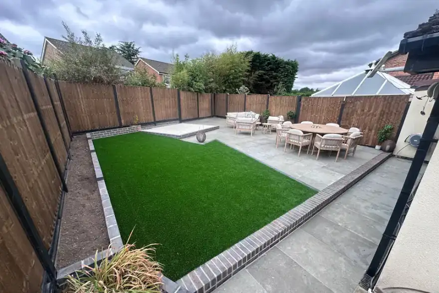 Artificial grass installation by LevelPoint