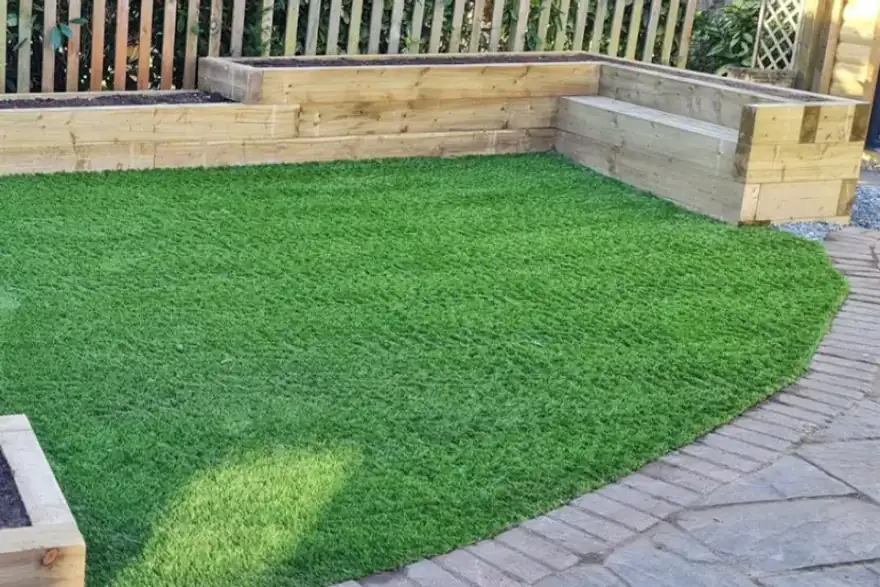 Artificial grass installation in Lincolnshire