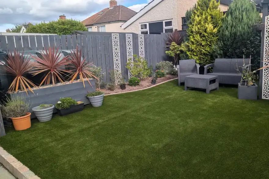 Artificial grass installation by Lite Flight Green Landscaping