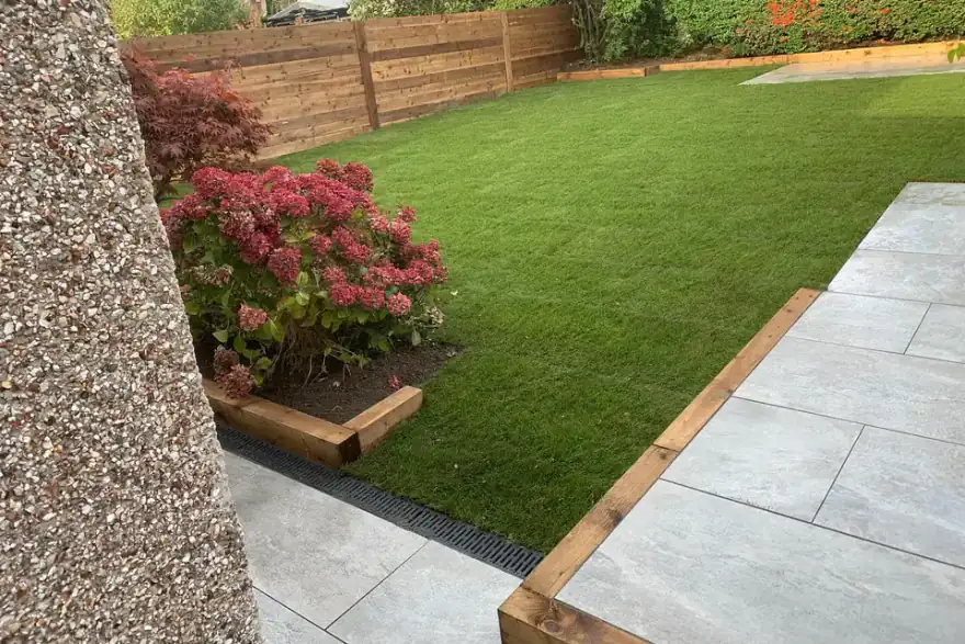 Artificial grass installation by Professional Liverpool Landscaping Services