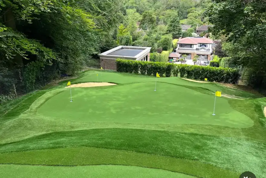 Artificial grass installation by Look Real Lawns