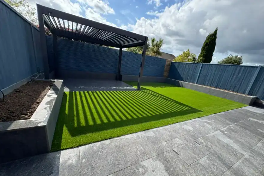 Artificial grass installation by Love It Lawns |