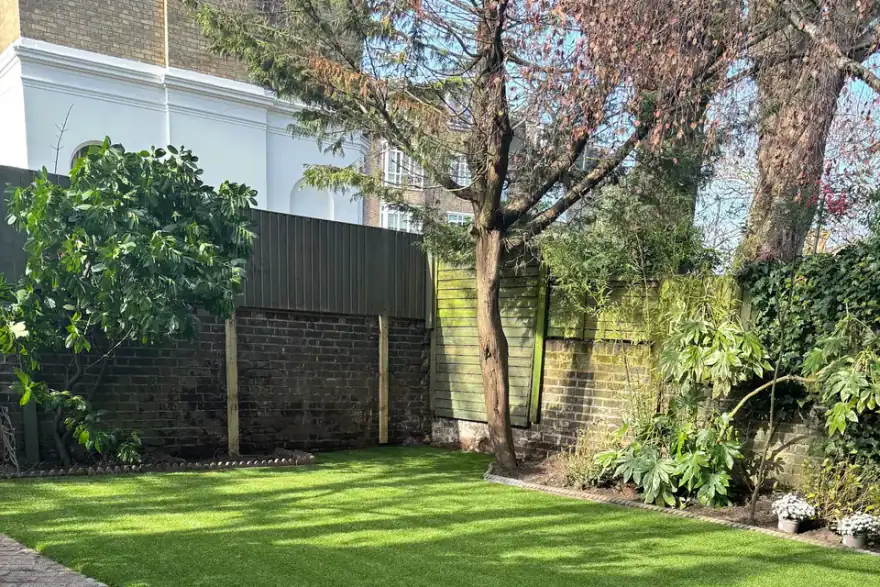 Artificial grass installation by Love Lawns