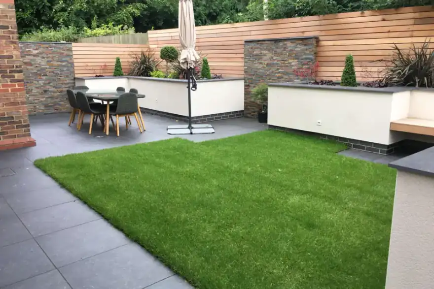 Artificial grass installation by LTB landscaping