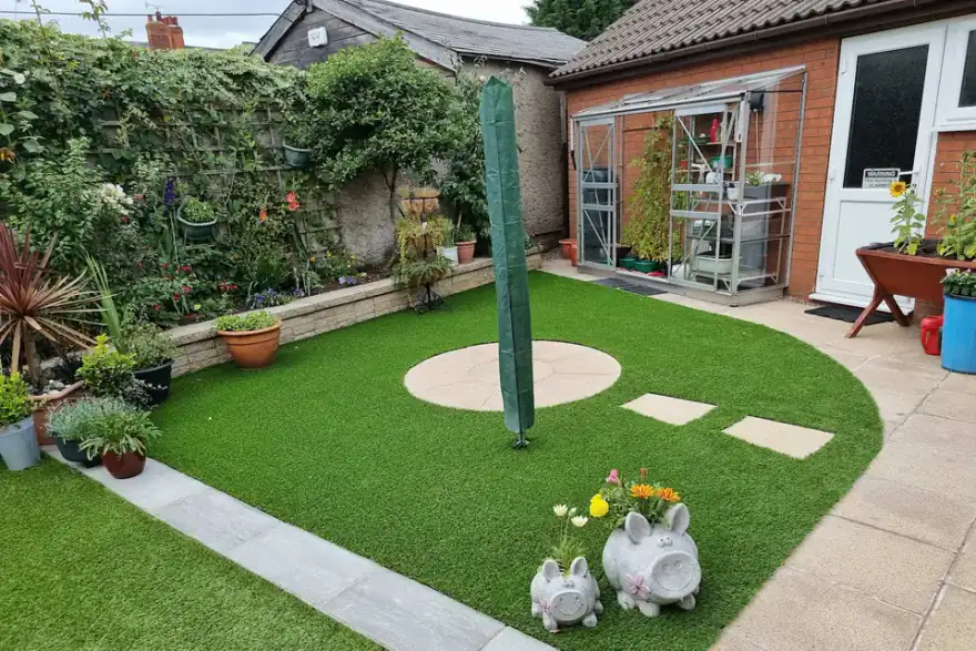 Artificial grass installation by Lux Lawns Artificial Grass