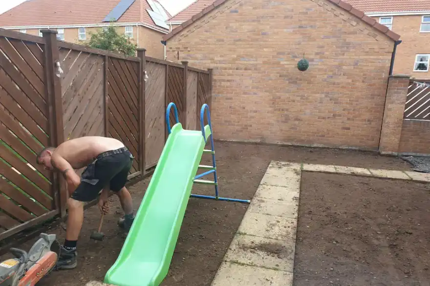 Artificial grass installation by Lux Lawns Artificial Grass
