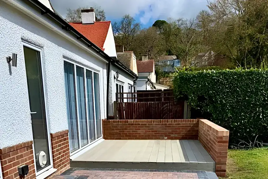 Artificial grass installation by Luxpaving