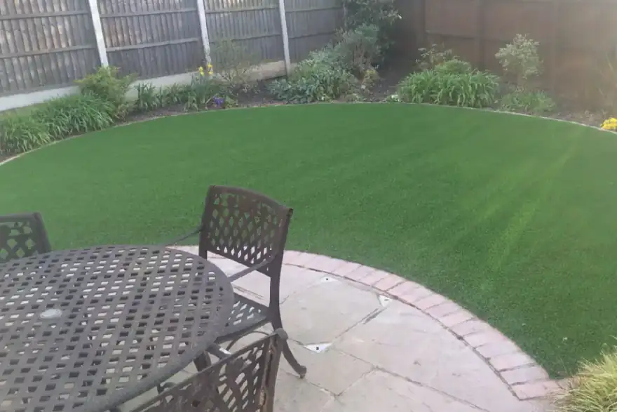 Artificial grass installation by Luxury Artificial Grass