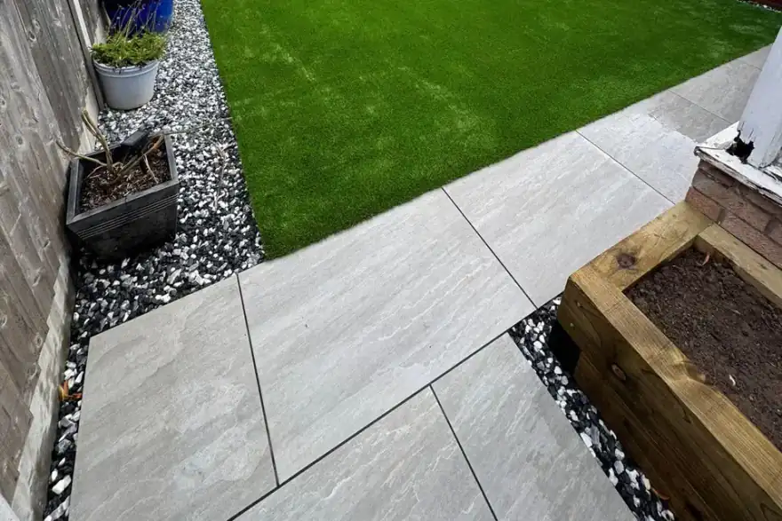 Artificial grass installation by Luxury landscaping