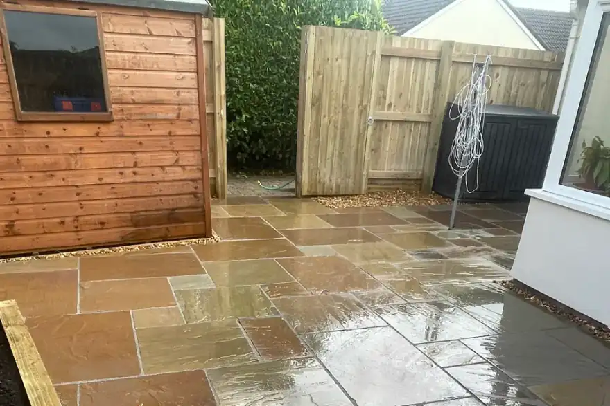 Artificial grass installation by M C Garden Solutions