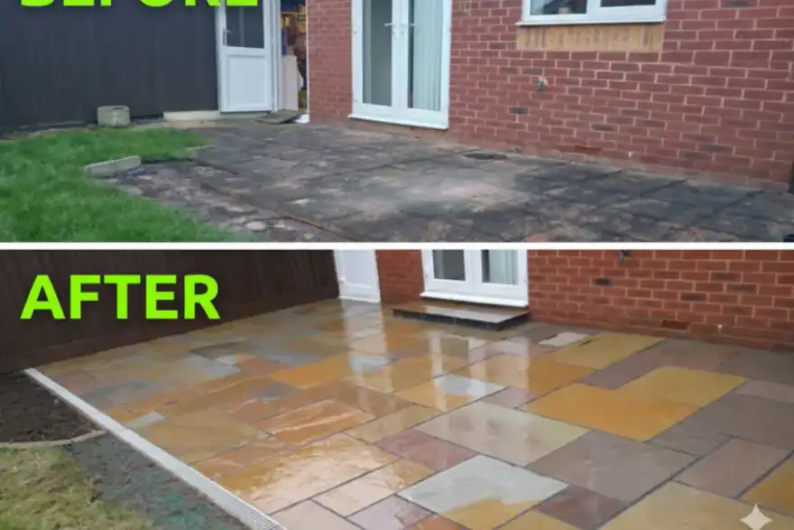 before and after images showing the differences